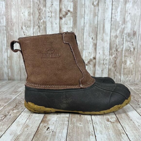 Redhead zip up duck boot waterproof rubber rain boot winter boot Womens‎ 9 - Picture 1 of 8